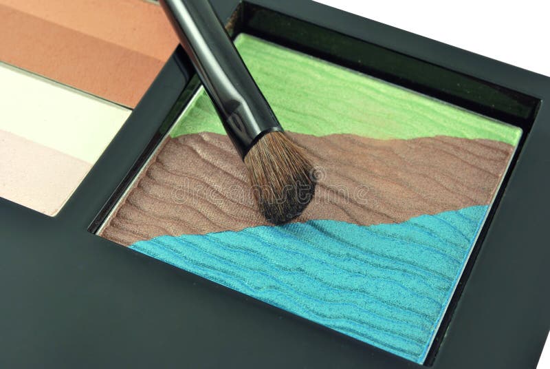 Eye shadow and a brush