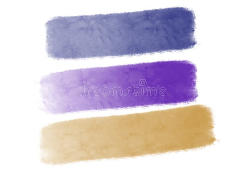 Eye shadow texture blue, purple and golden pallette. Paint brush beauty and makeup.