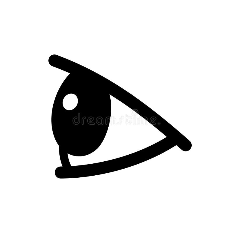 Eye side view stock vector. Illustration of eyeball - 143930731