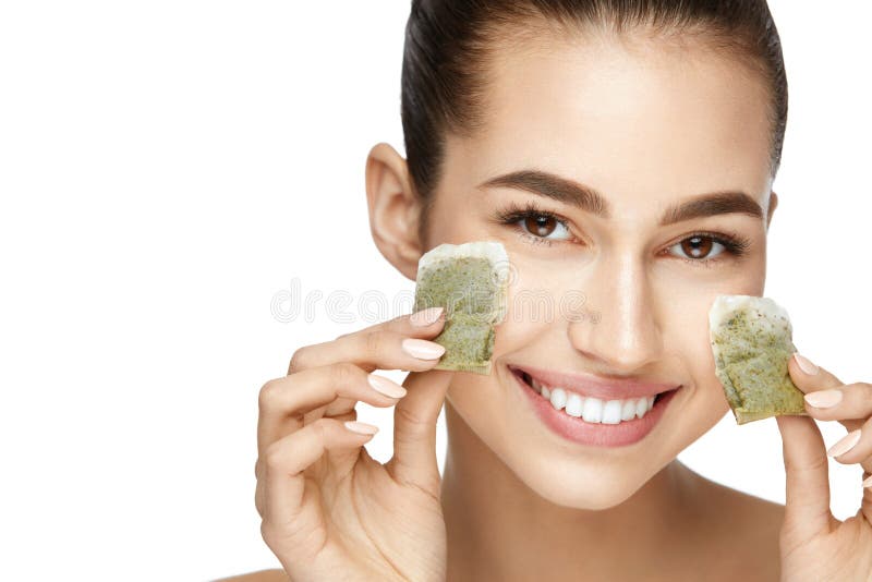 Eye Skin Beauty. Young Woman With Natural Facial Makeup stock images Eye Skin Beauty. Young Woman With Natural Facial Makeup stock images