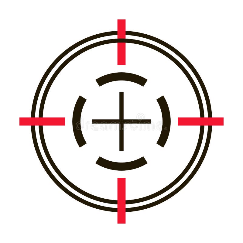 Target Vector Icon.Cartoon Vector Icon Isolated On White Background Target. Stock Vector