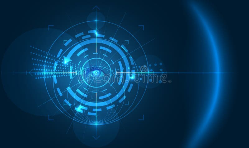 Eye of technology royalty free illustration