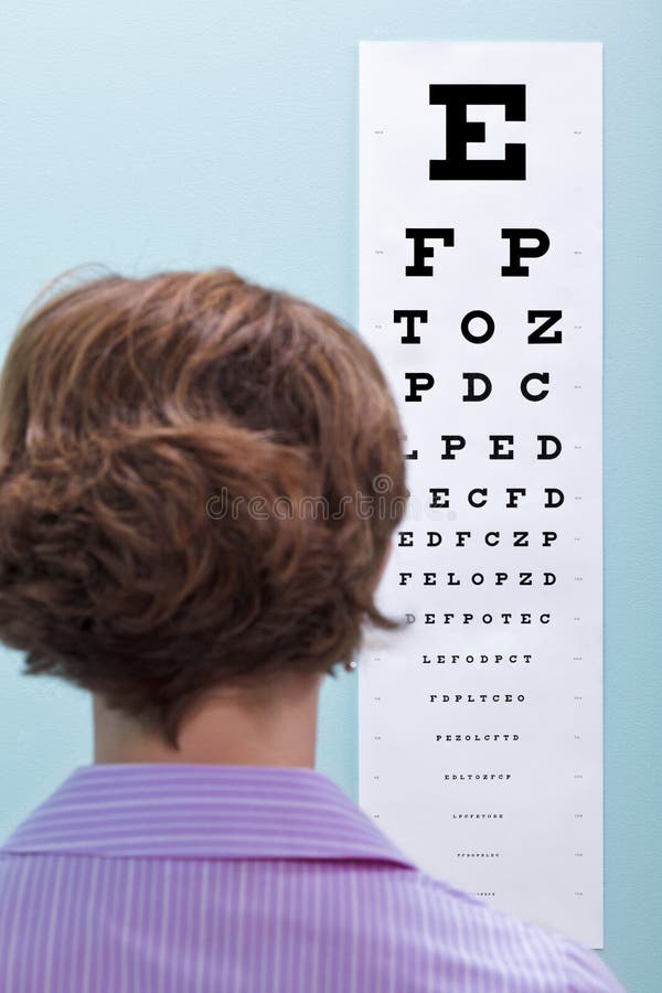 Eye test stock photography