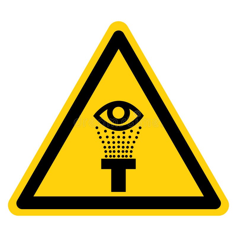 Eye Wash Station Sign Stock Illustrations 352 Eye Wash Station Sign