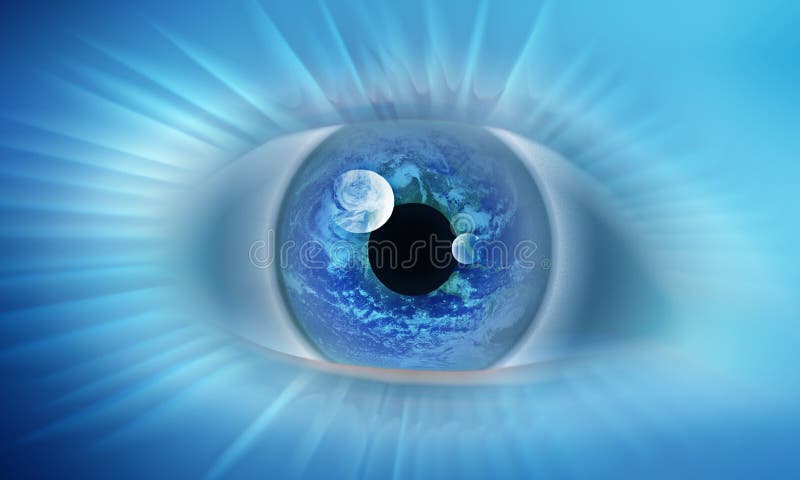 Eye of the world vector illustration Eye of the world vector illustration