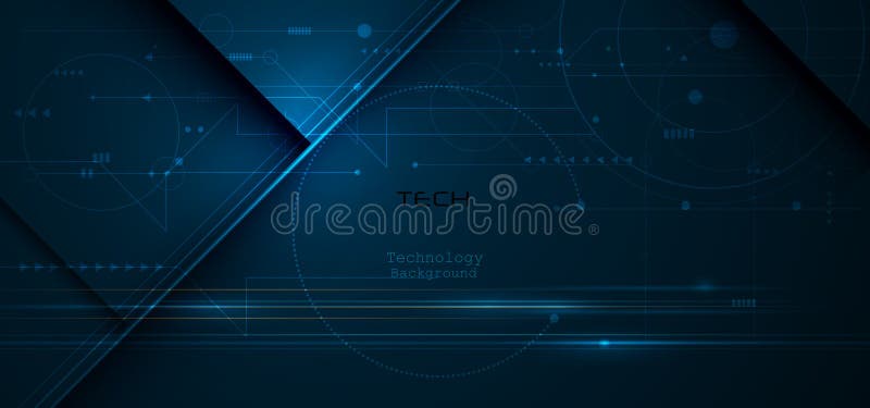 Vector illustration design, digital eyeball and line on circuit board. High tech computer, science technology stock illustration