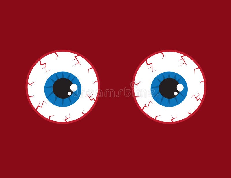 Halloween Eyeballs stock illustration. Illustration of bloodshot - 3177345