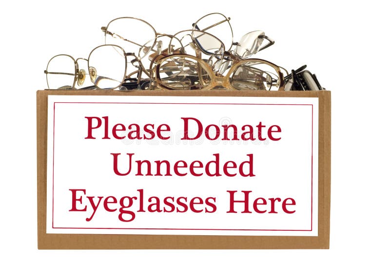 Eyeglass Donation Box stock photo. Image of lenses, instrument 18409538