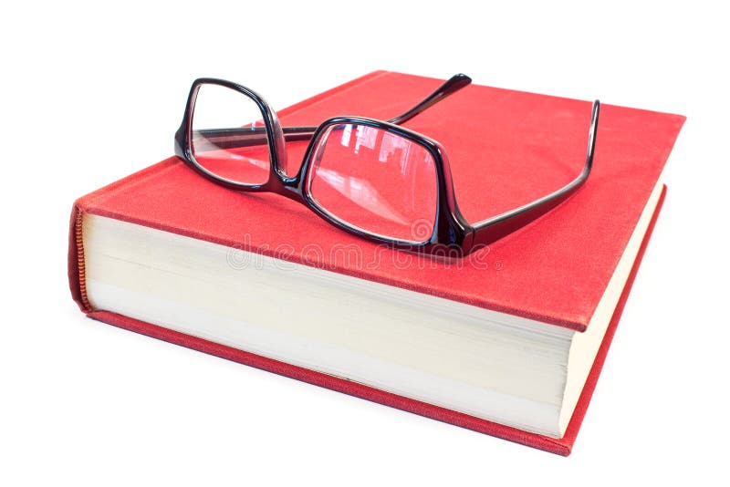 Eyeglasses and book stock image. Image of glasses, read 58434311