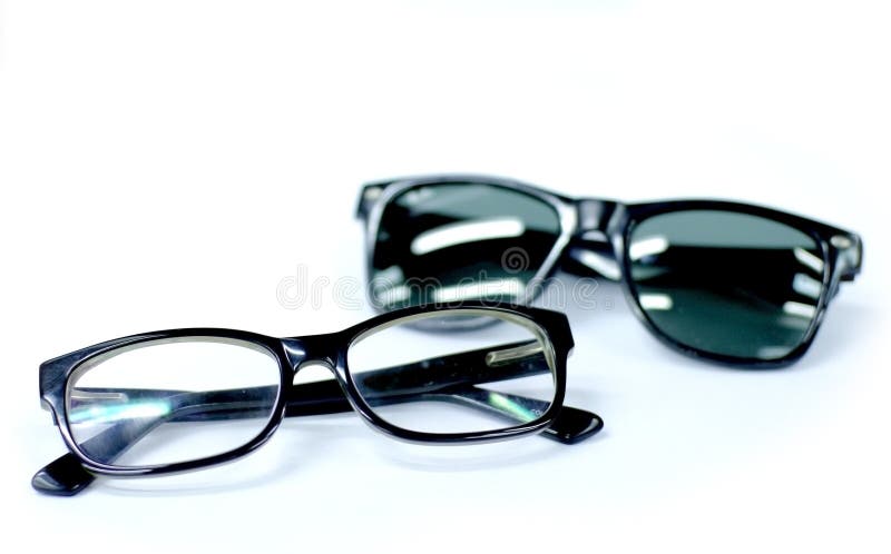 Eyeglasses i okulary przeciwsłoneczni zdjęcia stock Eyeglasses i okulary przeciwsłoneczni zdjęcia stock