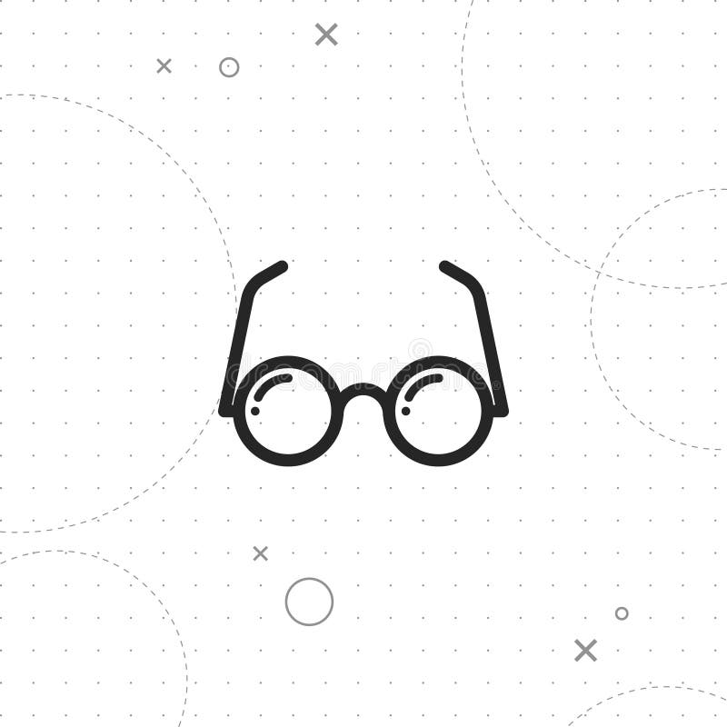 Eyeglasses icon, Optical icon