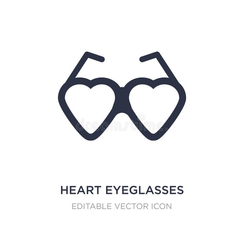 eyeglasses καρδιών εικονίδιο στο άσπρο υπόβαθρο Απλή απεικόνιση στοιχείων από την έννοια μόδας διανυσματική απεικόνιση eyeglasses καρδιών εικονίδιο στο άσπρο υπόβαθρο Απλή απεικόνιση στοιχείων από την έννοια μόδας διανυσματική απεικόνιση