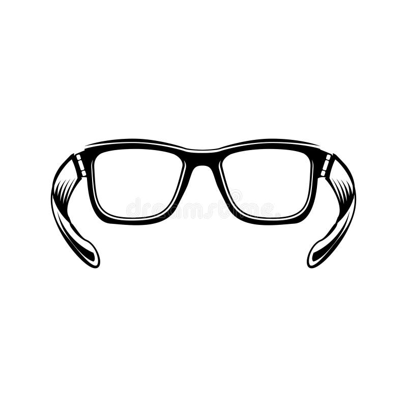 Eyeglasses Επίπεδο εικονίδιο γυαλιών ματιών για app και τον ιστοχώρο διάνυσμα απεικόνιση αποθεμάτων