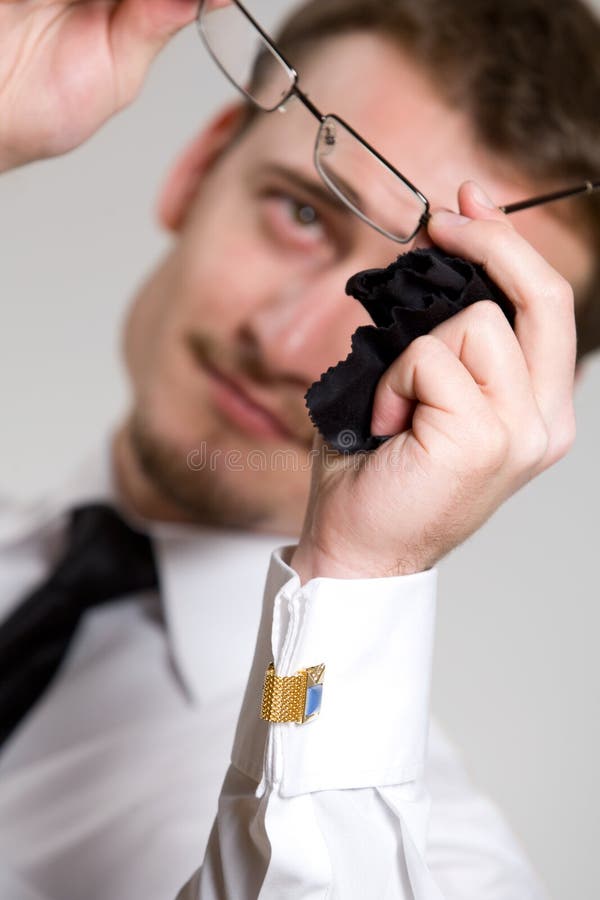 Eyeglasses επιχειρηματιών όμορφες στοκ εικόνα με δικαίωμα ελεύθερης χρήσης