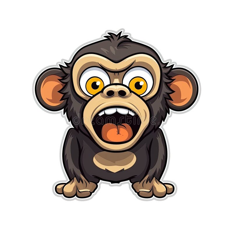 Side Eye Monkey Sticker