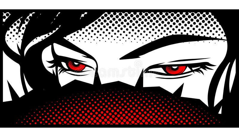 Anime Manga Eyes Looking from a Paper Tear Stock Vector - Illustration of  smile, tshirt: 273660949