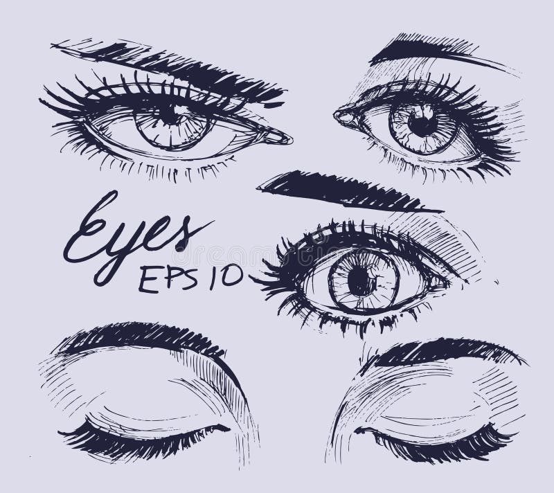 Eyes set royalty free illustration