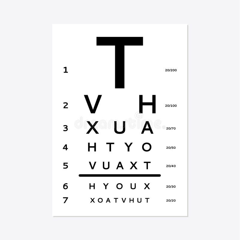 Optometrist Eye Test Chart