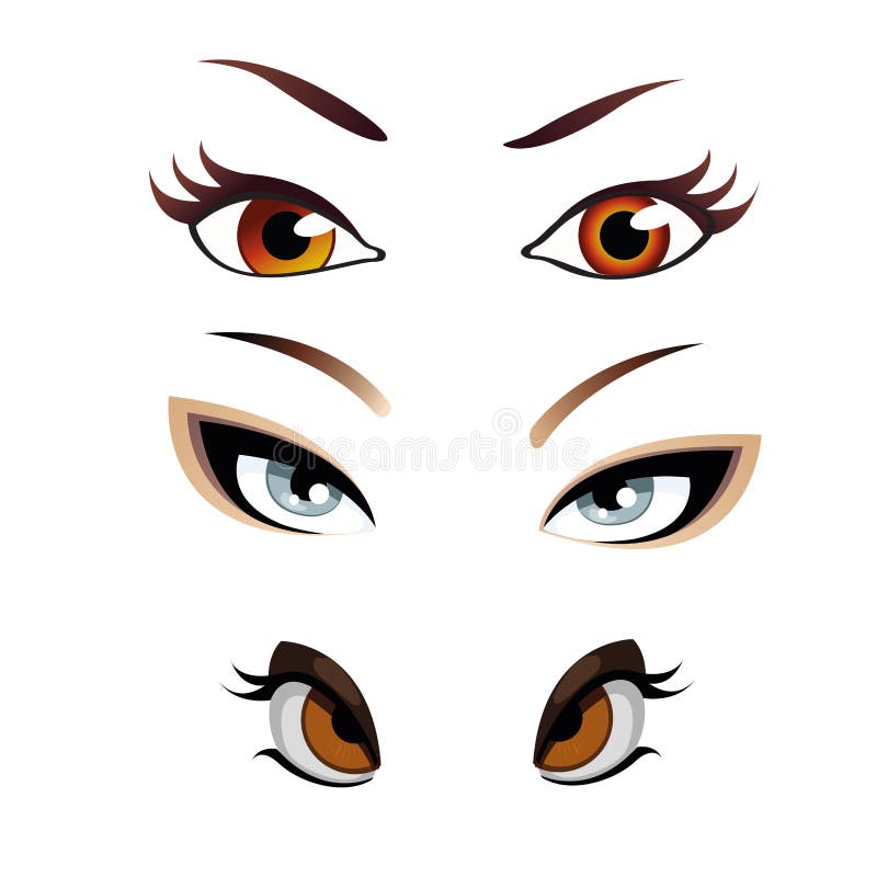 Snake eyes vector stock vector. Illustration of demon - 24201952