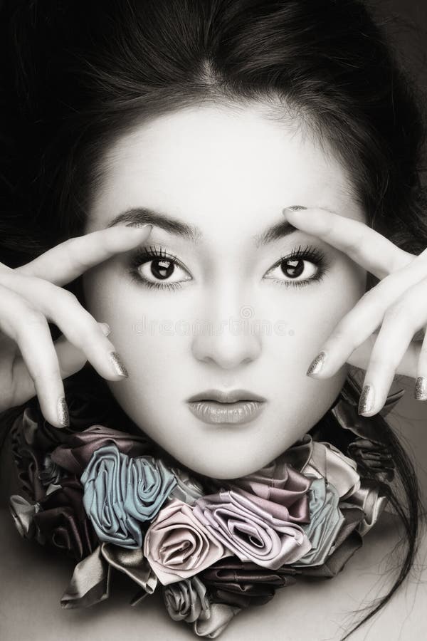 Eyes wide opened stock photo. Image of plastic, seductive 15882308