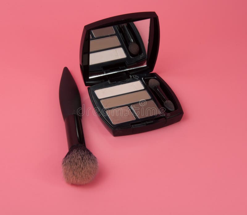 Eyeshadow Matte Color Palette on Pink Stock Image Image of color, eyeshadow 133970603