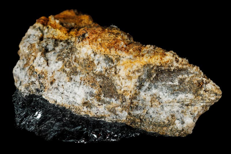 Eșantion mineral hematitic cu texturi variate. stock photography