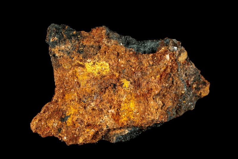 Eșantion mineral pirolusit În sus royalty free stock photos