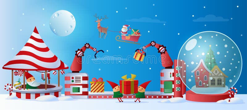 Grupo De Natal Do ¾ R Do FÐ Das Ilustrações De Santa Claus Dos Desenhos  Animados Ilustração Stock - Ilustração de feriado, clau: 128560472