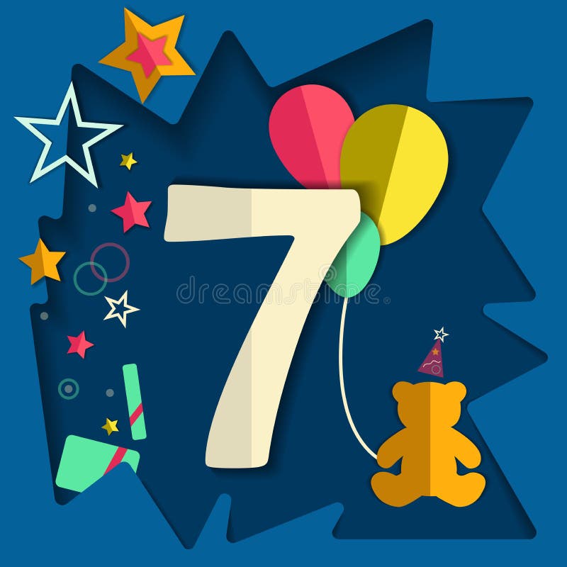 Felicitations De Joyeux Anniversaire 3 Ans 3 Mois Illustration De Vecteur Illustration Du Postcard Carte