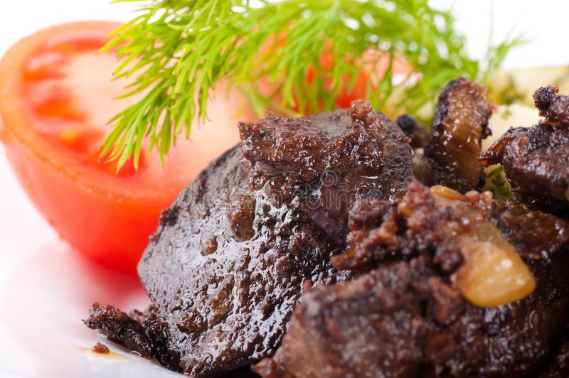 Fígado De Carne De Porco Frita Na Folha De Bananeira Imagem de Stock -  Imagem de colesterol, oleoso: 159448785