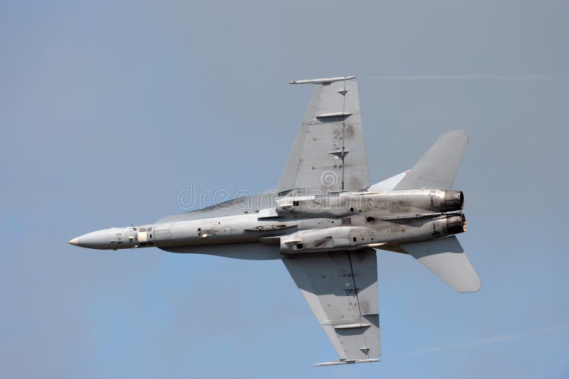 F-18 Hornet military jet stock photos