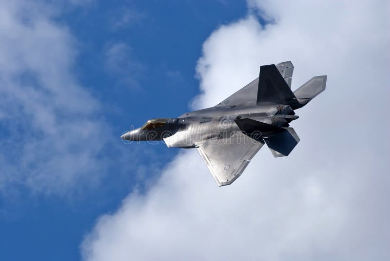 F-22 roofvogel van de USAF stock fotografie F-22 roofvogel van de USAF stock fotografie