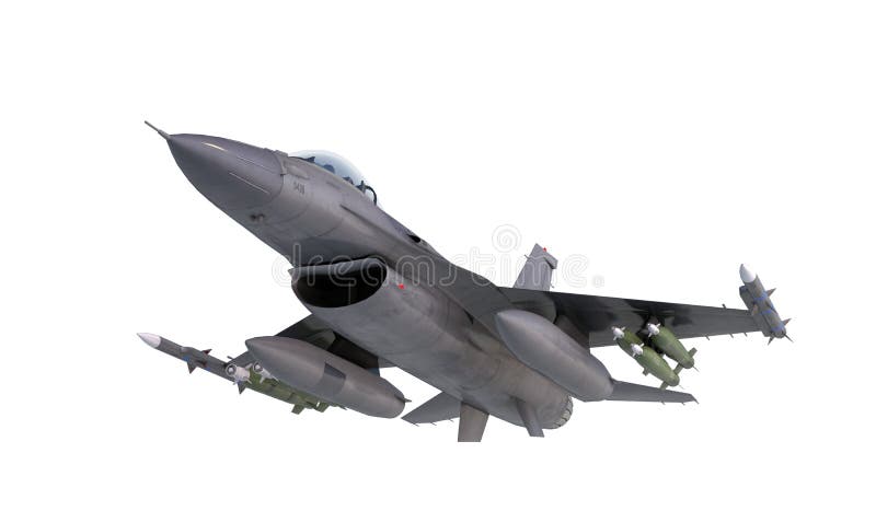 F -16, aereo di combattimento militare americano Jet Plane Mosca in nuvole illustrazione vettoriale F -16, aereo di combattimento militare americano Jet Plane Mosca in nuvole illustrazione vettoriale