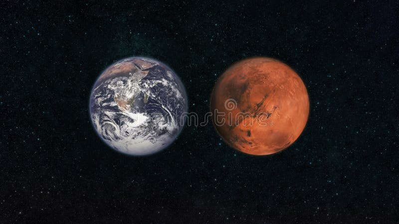 F?rd?rvar och jord Planeter av solsystemet i ett mörkt - blå stjärnklar himmel i utrymme Loppet till fördärvar begrepp royaltyfri illustrationer F?rd?rvar och jord Planeter av solsystemet i ett mörkt - blå stjärnklar himmel i utrymme Loppet till fördärvar begrepp royaltyfri illustrationer
