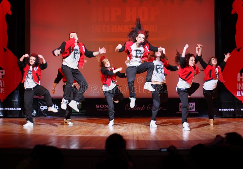 F-team group dance at Hip Hop International Cup