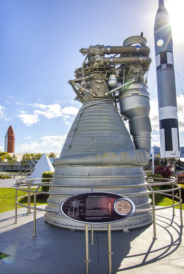 F-1 Liquid-Fueled engine for NASA space rockets,at Kennedy Space Center. F-1 Liquid-Fueled engine for NASA space rockets,at Kennedy Space Center