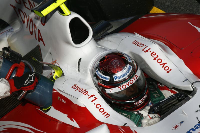 F1 2009 - Jarno Trulli Toyota Editorial Stock Image - Image of