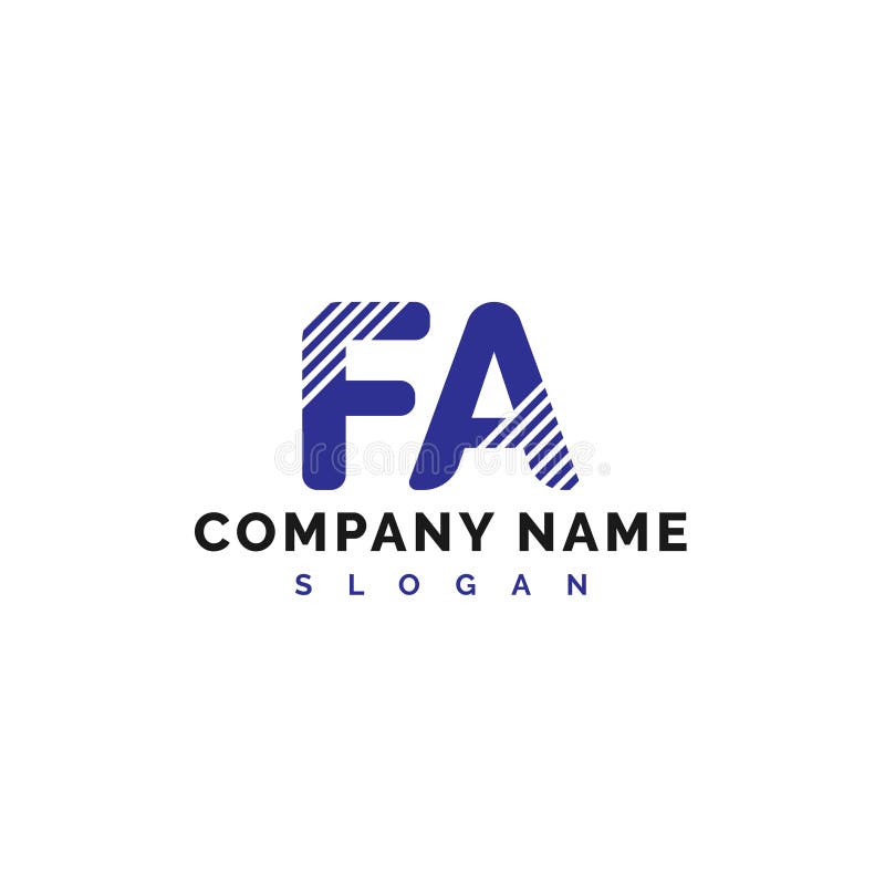 FA Letter Logo Design. FA Letter Logo Vector Illustration - Vector ...