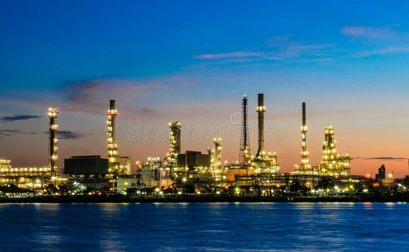 Fabbrica della raffineria di petrolio in Tailandia
