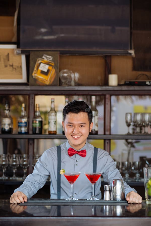 Fabbricazione dei cocktail fotografia stock