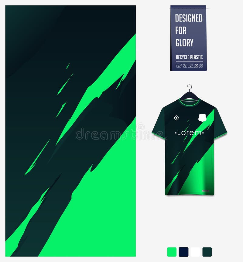 Soccer Jersey Pattern Design. Abstract Pattern on Black Background for Soccer Kit, Football Kit