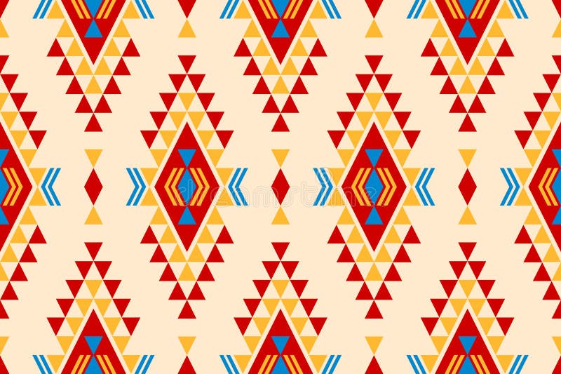 Fabric Aztec Pattern Background. Geometric Ethnic Oriental Seamless ...
