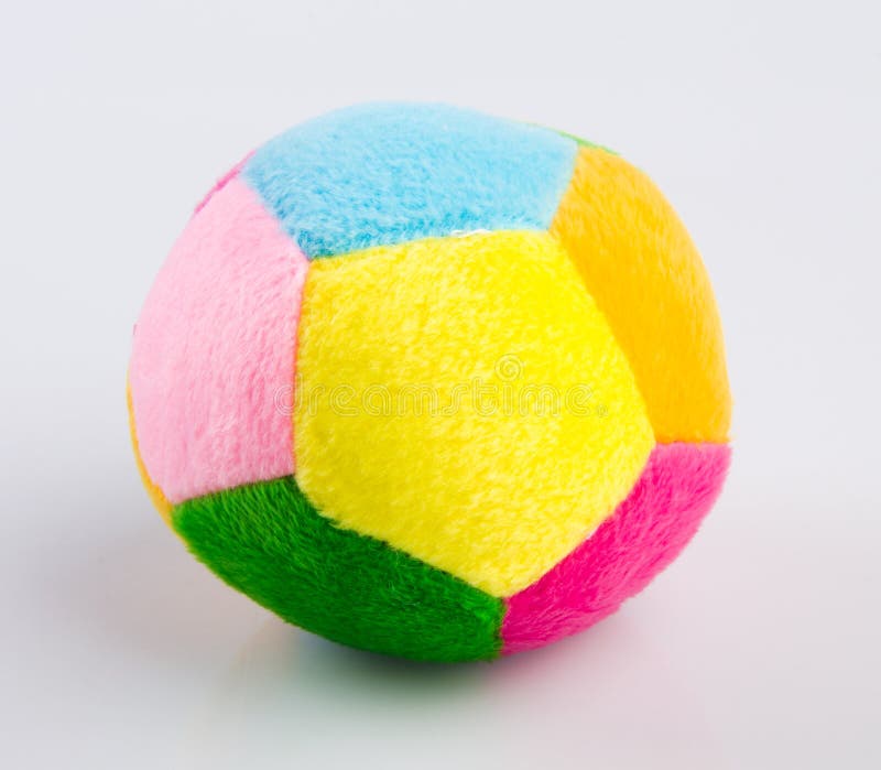 Fabric ball toy for baby stock photo. Image of soccer 23962968