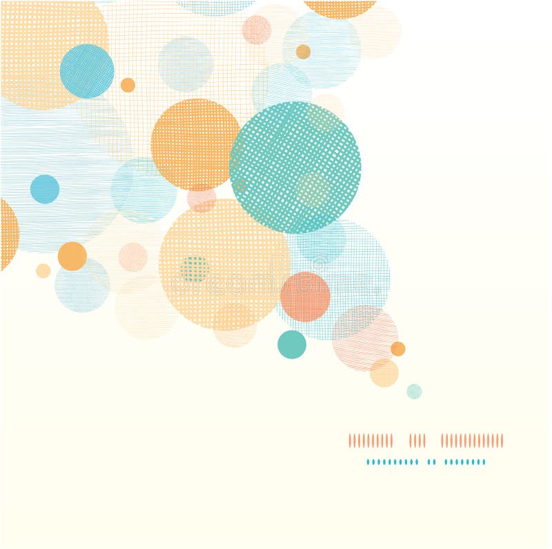 Fabric circles abstract diagonal pattern vector illustration