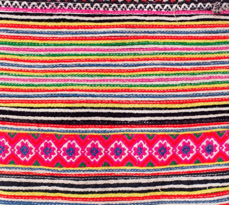 Fabric with colorful pattern royalty free stock images