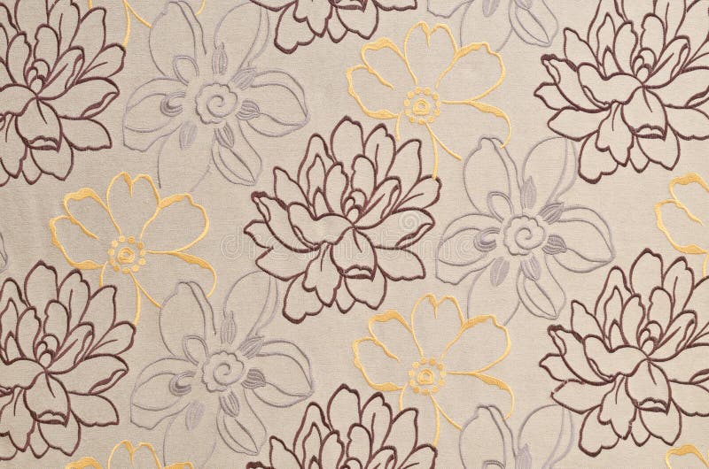 Flower craft from yarn stock photo. Image of purple, homemade 32618872