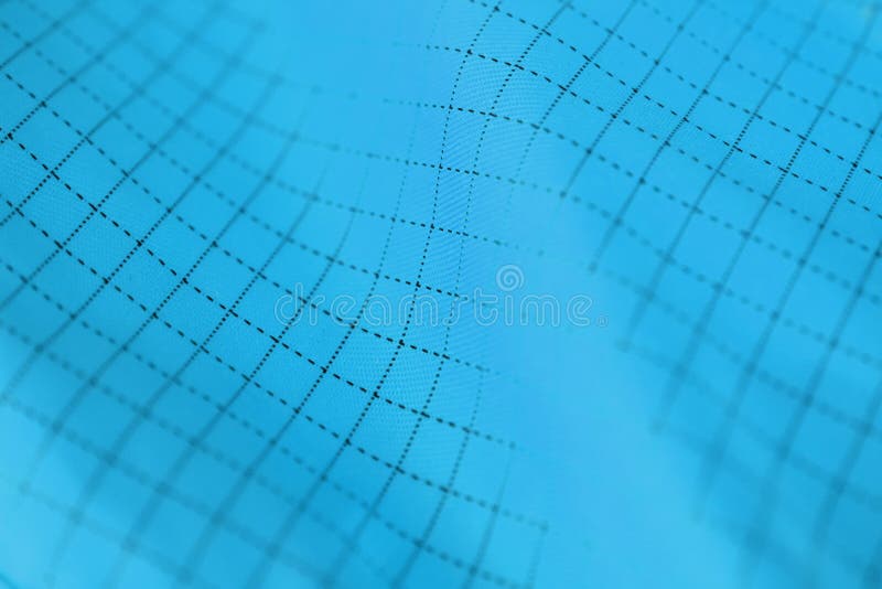 Fabric with a pattern in the cell, blurred image blue royalty free illustration