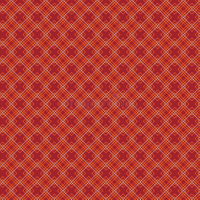 Fabric Pattern Made Up of Multicolored Squares Stock Illustration