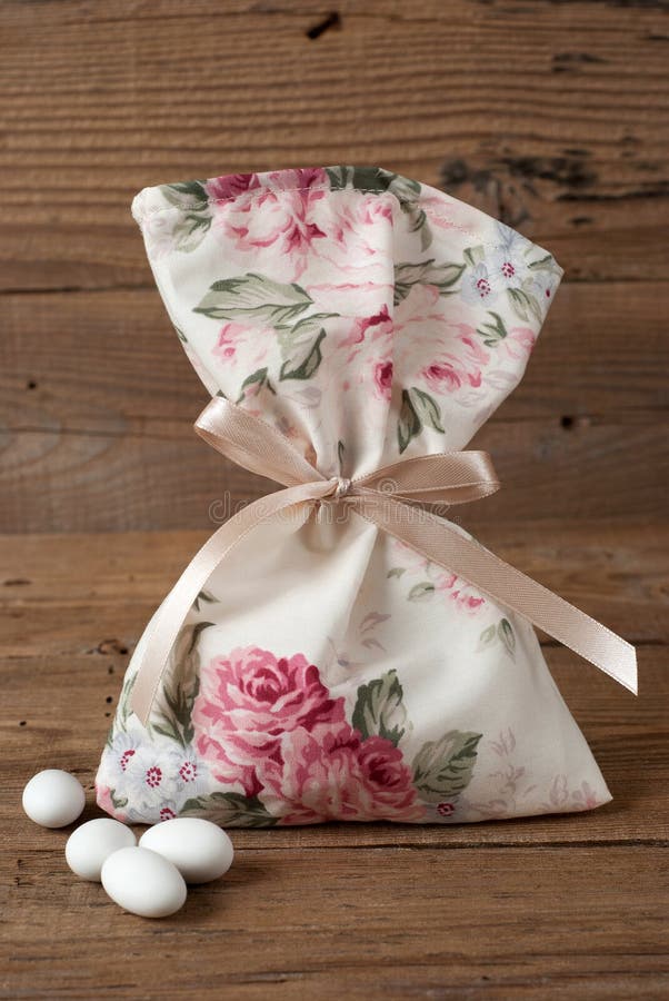 Fabric pouch wedding favor stock photography Fabric pouch wedding favor stock photography