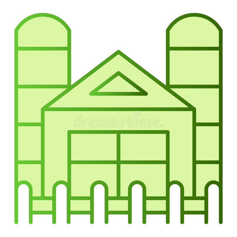 Fabrieks vlak pictogram Landbouwbedrijf groene pictogrammen in in vlakke stijl De stijlontwerp van de landbouwgradiënt, voor Web vector illustratie Fabrieks vlak pictogram Landbouwbedrijf groene pictogrammen in in vlakke stijl De stijlontwerp van de landbouwgradiënt, voor Web vector illustratie